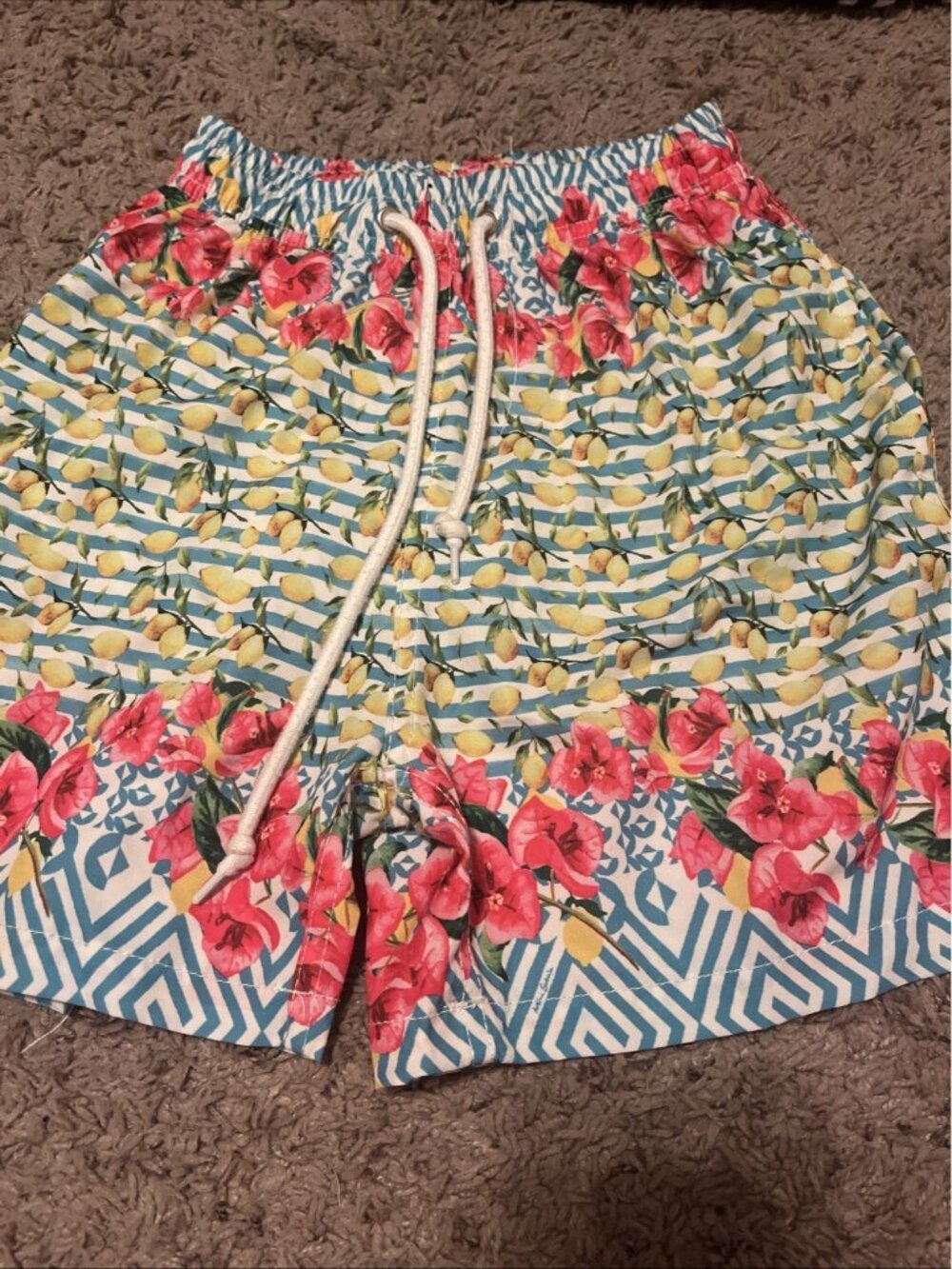 Boys Bathing Suit Swim Antica Sartoria Amalfi Coast Lemons Size 10